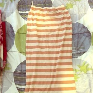 Maxi Horizontal Stripe Skirt